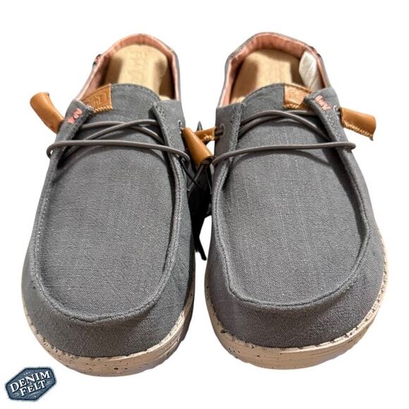 Hey Dude Women's Charcoal Wendy Washed Slip On Shoes | NEW/NIB!! - Picture 1 of 9